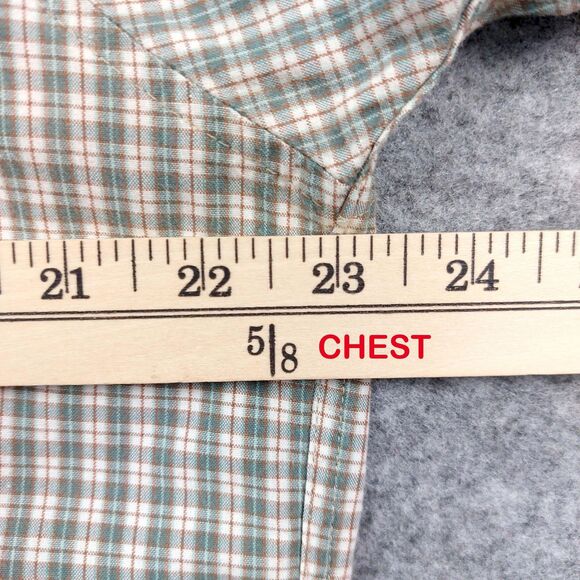 Carhartt Shirt Mens Medium Green Plaid Short Sleeve Button Up Casual Workwear - Picture 4 of 9